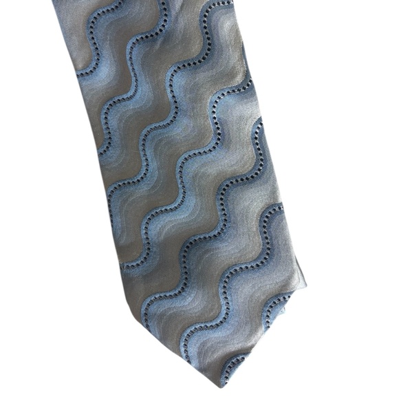 Harry Rosen Blue Silk Tie - Picture 4 of 7